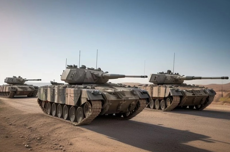 Ilustrasi tank-tank dikirim ke markas NATO (Foto/Pixabay)