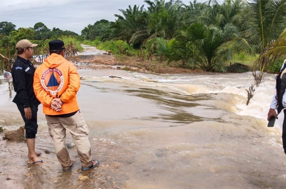 Banjir yang terjadi sejak Selasa (4/6/2024), di Kabupaten Tanah Bumbu, Kalimantan Selatan. (Foto/BNPB).