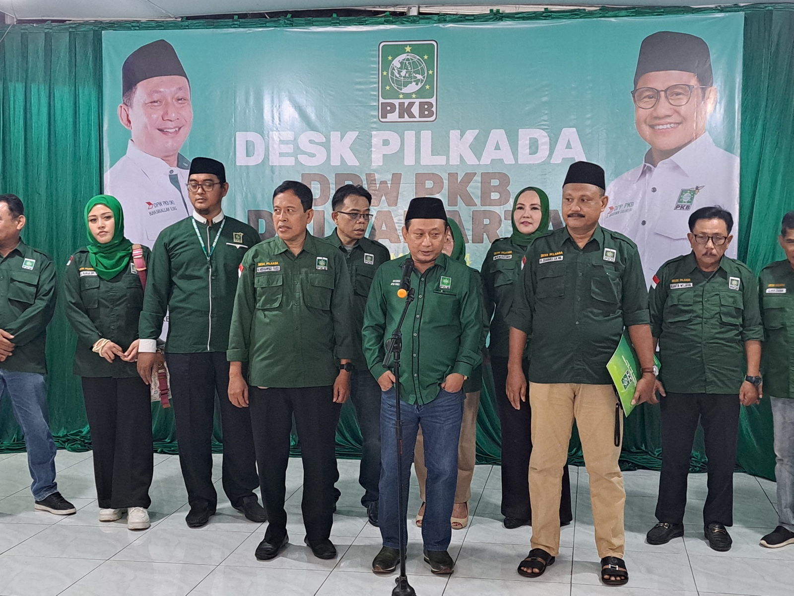 DPW Partai Kebangkitan Bangsa (PKB) DKI Jakarta resmi memberikan dukungan kepada Anies Baswedan. (BeritaNasional/Lydia).