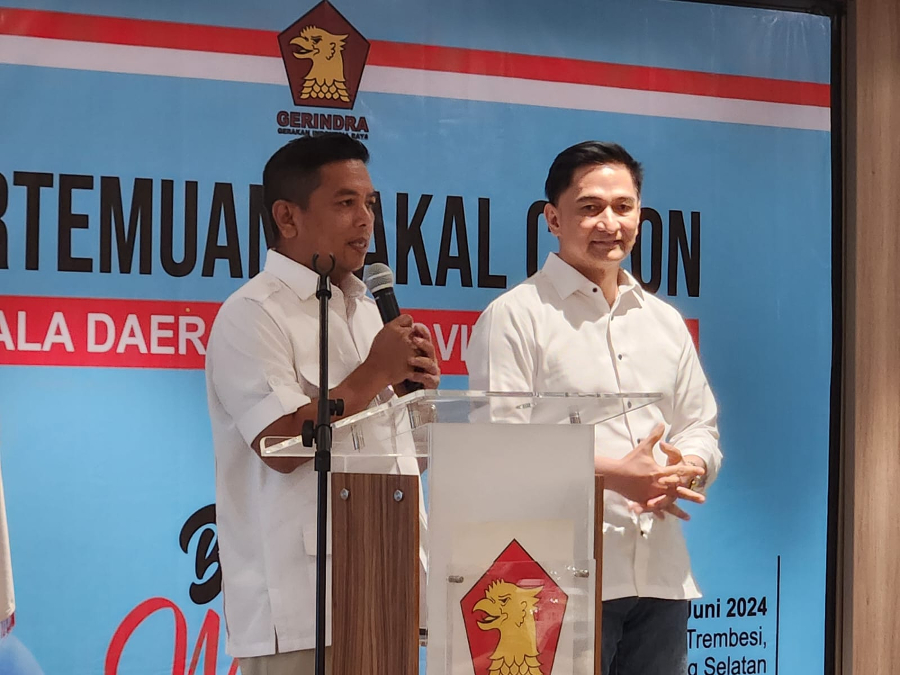 Andra Soni-Dimyati Natakusumah maju Pilgub Banten 2024. (Foto/Panji Septo)