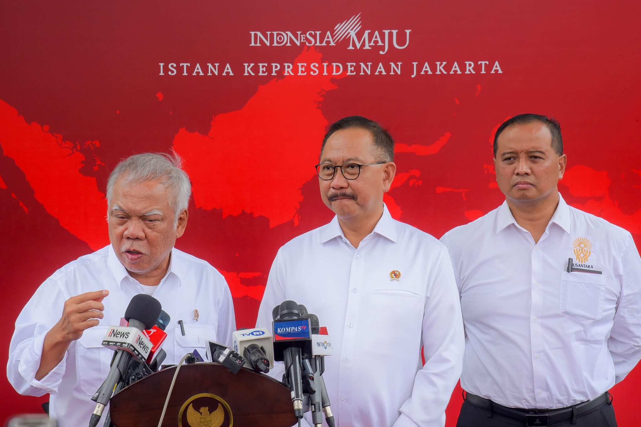Kepala Otorita Ibu Kota Nusantara (IKN) Bambang Susantono (tengah). (Foto/Setkab).
