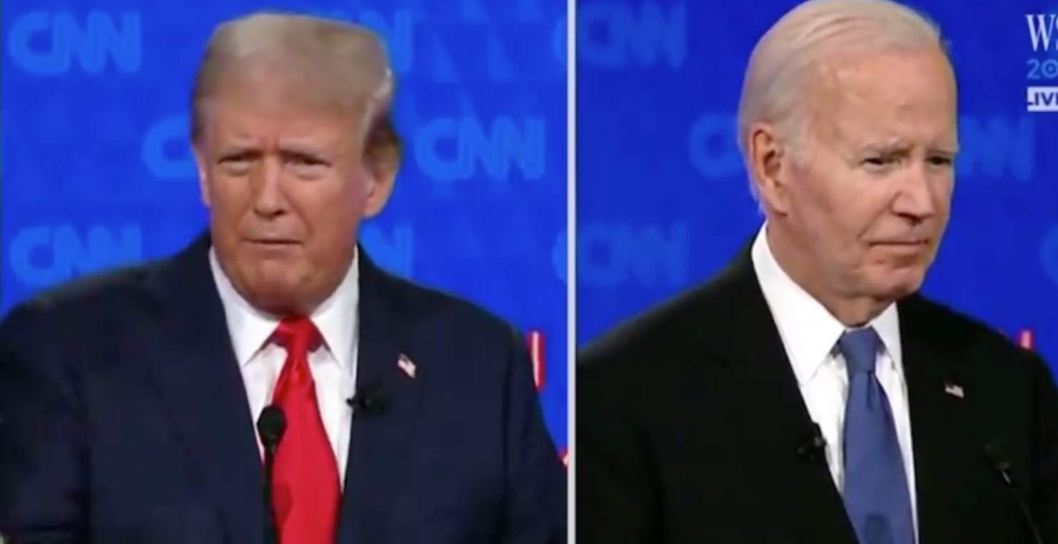 Donald Trump (kiri) dan Joe Biden (kanan). (Foto/istimewa).