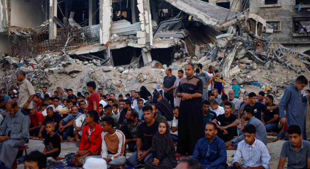 Momen Idul Adha di Gaza, Palestina. (Foto/Reuters)