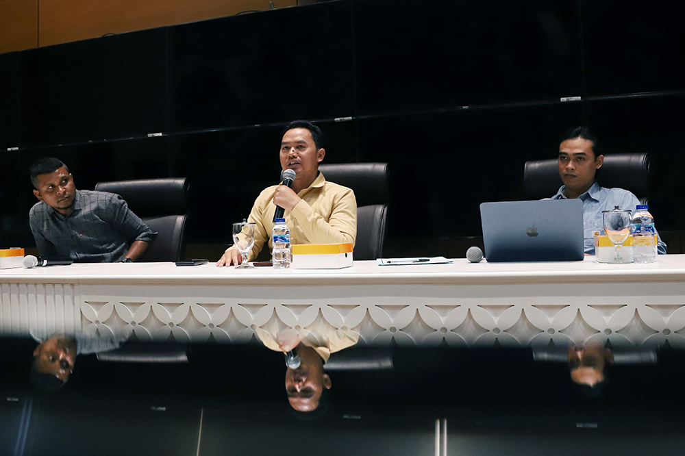 Diskusi KWP bahas  "RUU KSDAHE Segera Disahkan, Upaya DPR Dalam Mencegah Kepunahan Flora dan Fauna Langka di Indonesia". (BeritaNasional/Elvis Sendouw)