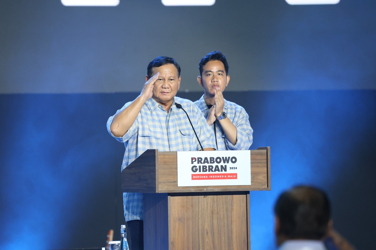 Presiden terpilih Prabowo Subianto (kiri) dan wakil presiden terpilih Gibran Rakabuming Raka. (Foto/Tim Prabowo).