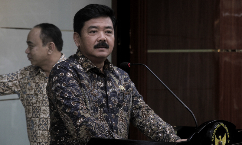 Menteri Koordinator Bidang Politik, Hukum, dan Keamanan Marsekal TNI (Purn) Hadi Tjahjanto. (BeritaNasional/Oke Atmaja).