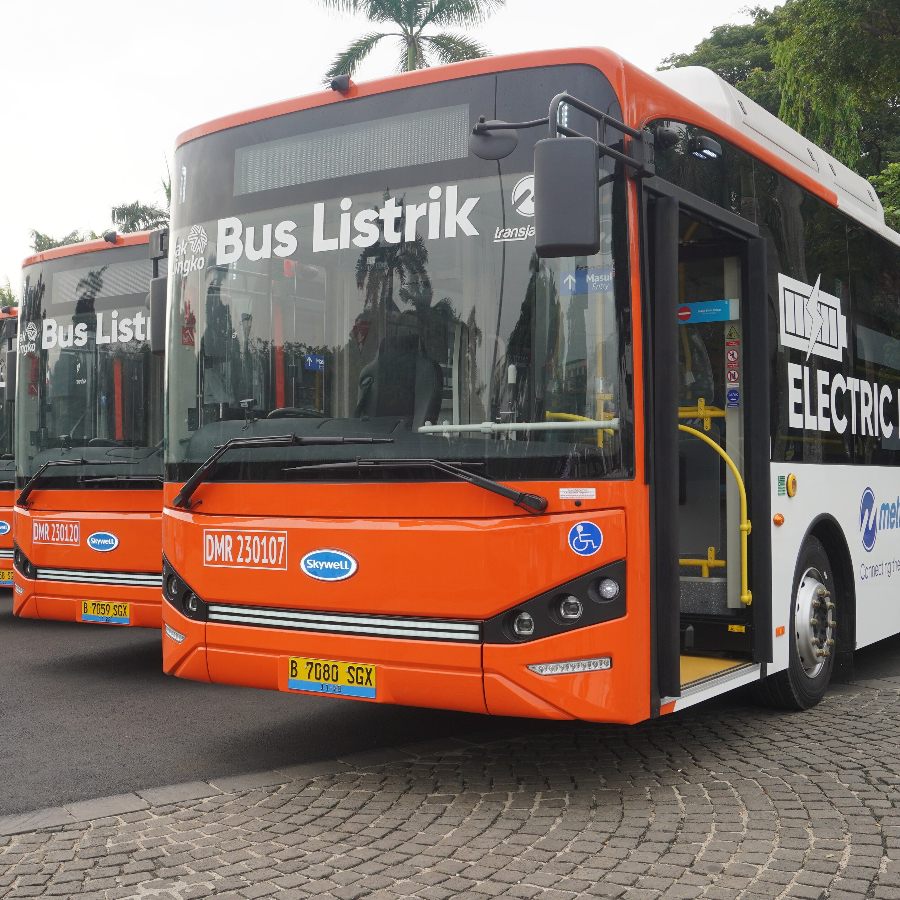 Bus listrik TransJakarta. (Foto/TJ)