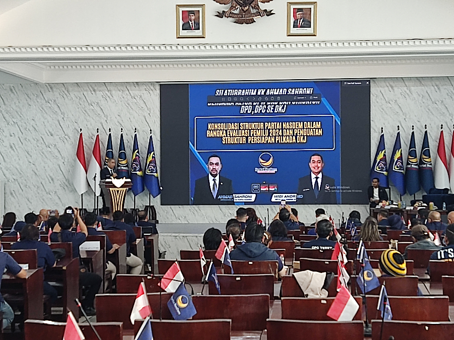 Konsolidasi DPW NasDem Jakarta. (Foto/Ahda Bayhaqi)