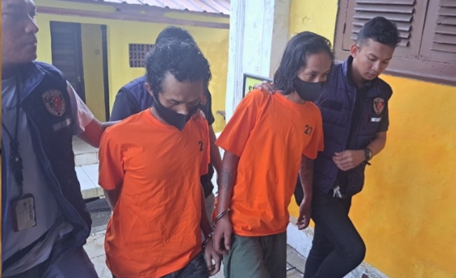 Dua jukir ditangkap unit Reskrim Polsek Palmerah. (Foto/Humas Polda Metro Jaya)