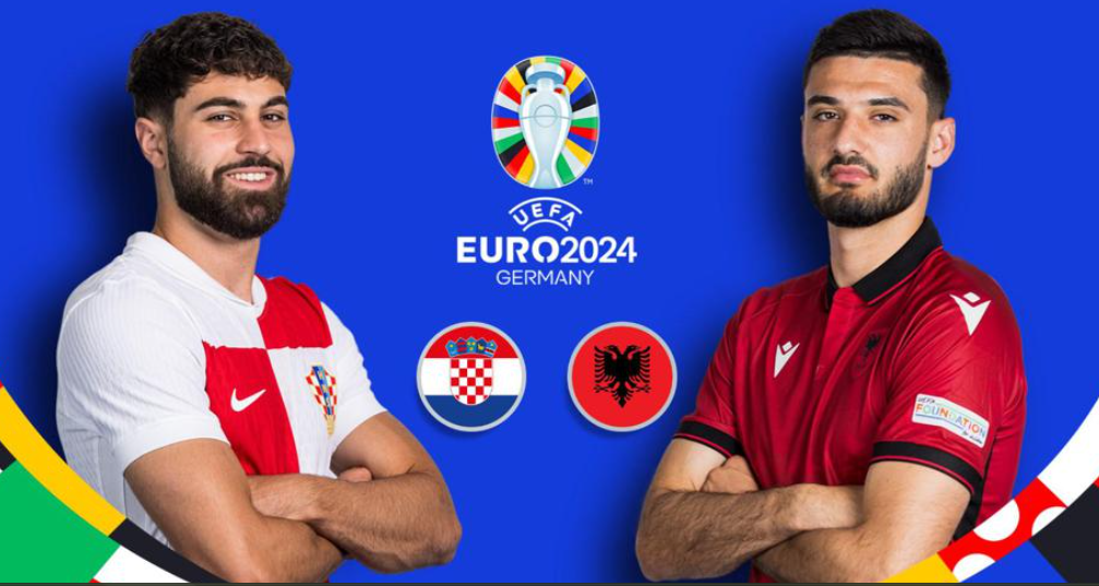 Laga Kroasia vs Albania di Euro 2024. (Foto/UEFA)