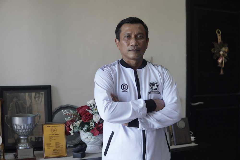Pelatih Madura United Widodo C Putro. (Foto/Liga Indonesia Baru).