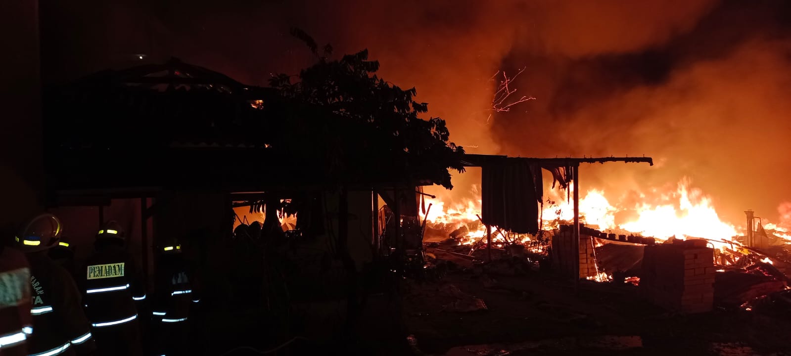 Kebakaran di Pondok Pinang. (Foto/BPBD DKI Jakarta)