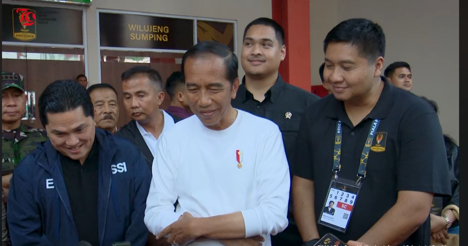 Presiden Jokowi saat menghadiri pembukaan Piala Presiden. (Foto/Tangkapan layar YouTube Sekrtariat Kabinet).