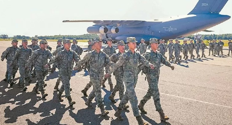 Latihan bersama militer China dan Belarusia (Foto/Chinese Ministry of National Defense)