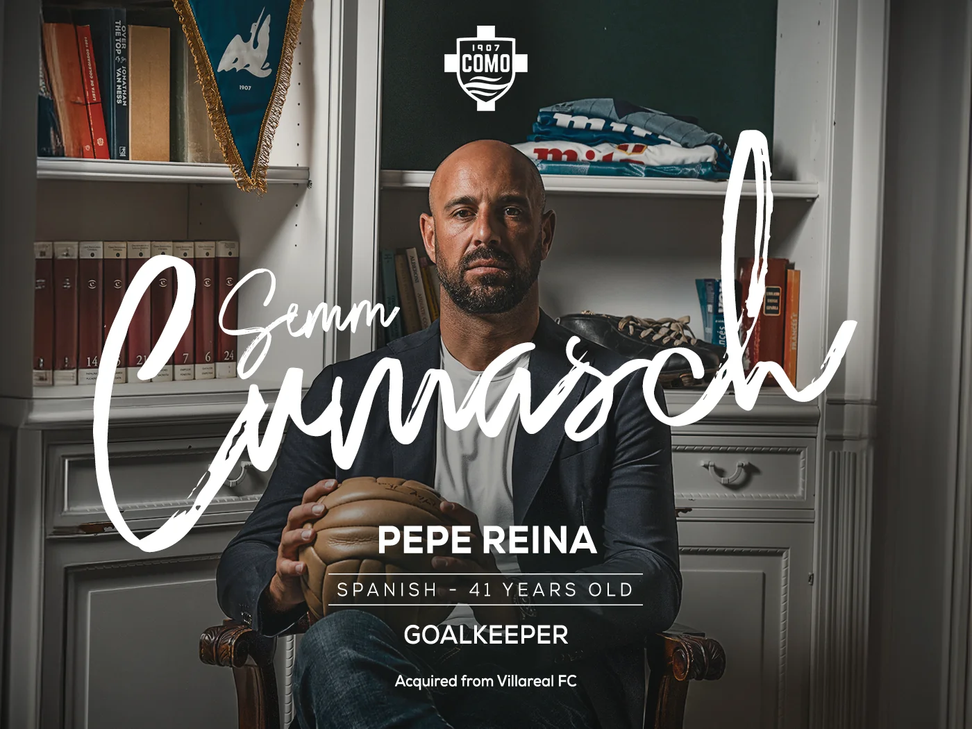 Como umumkan rekrut Pepe Reina. (Foto/Como 1907).