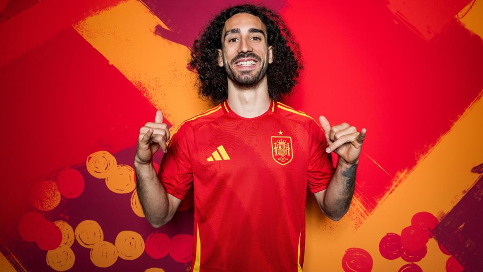 Bek Timnas Spanyol, Marc Cucurella. (Foto/uefa.com).