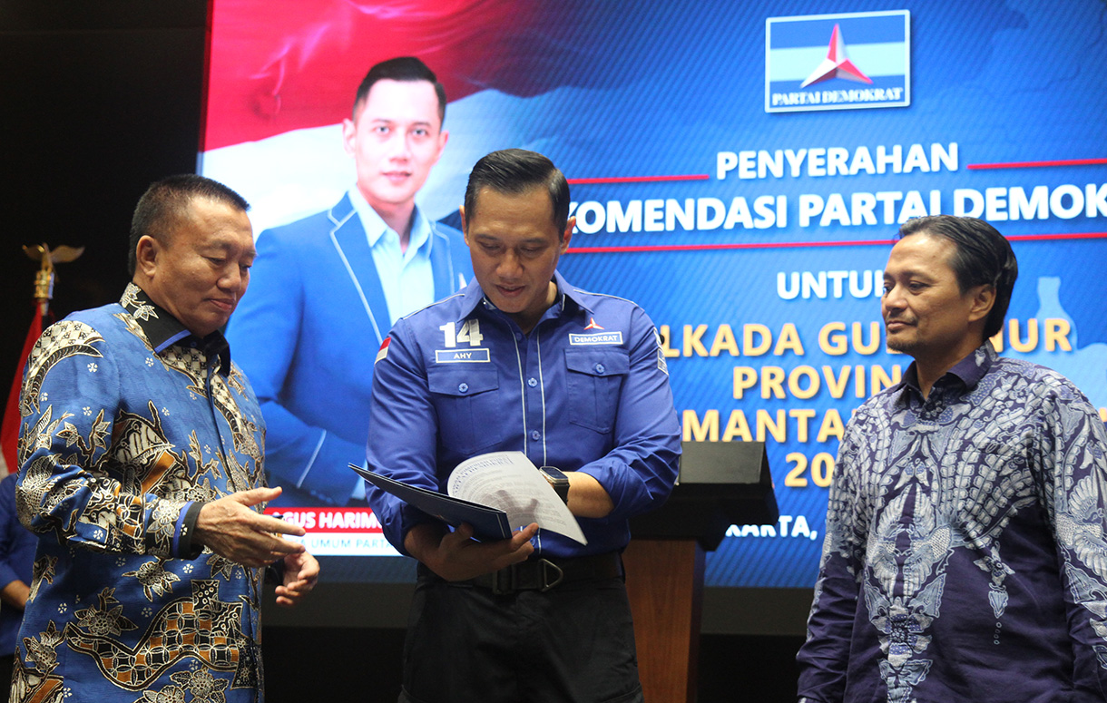 Ketua Umum Partai Demokrat Agus Harimurti Yudhoyono. (Foto/Oke Atmaja)