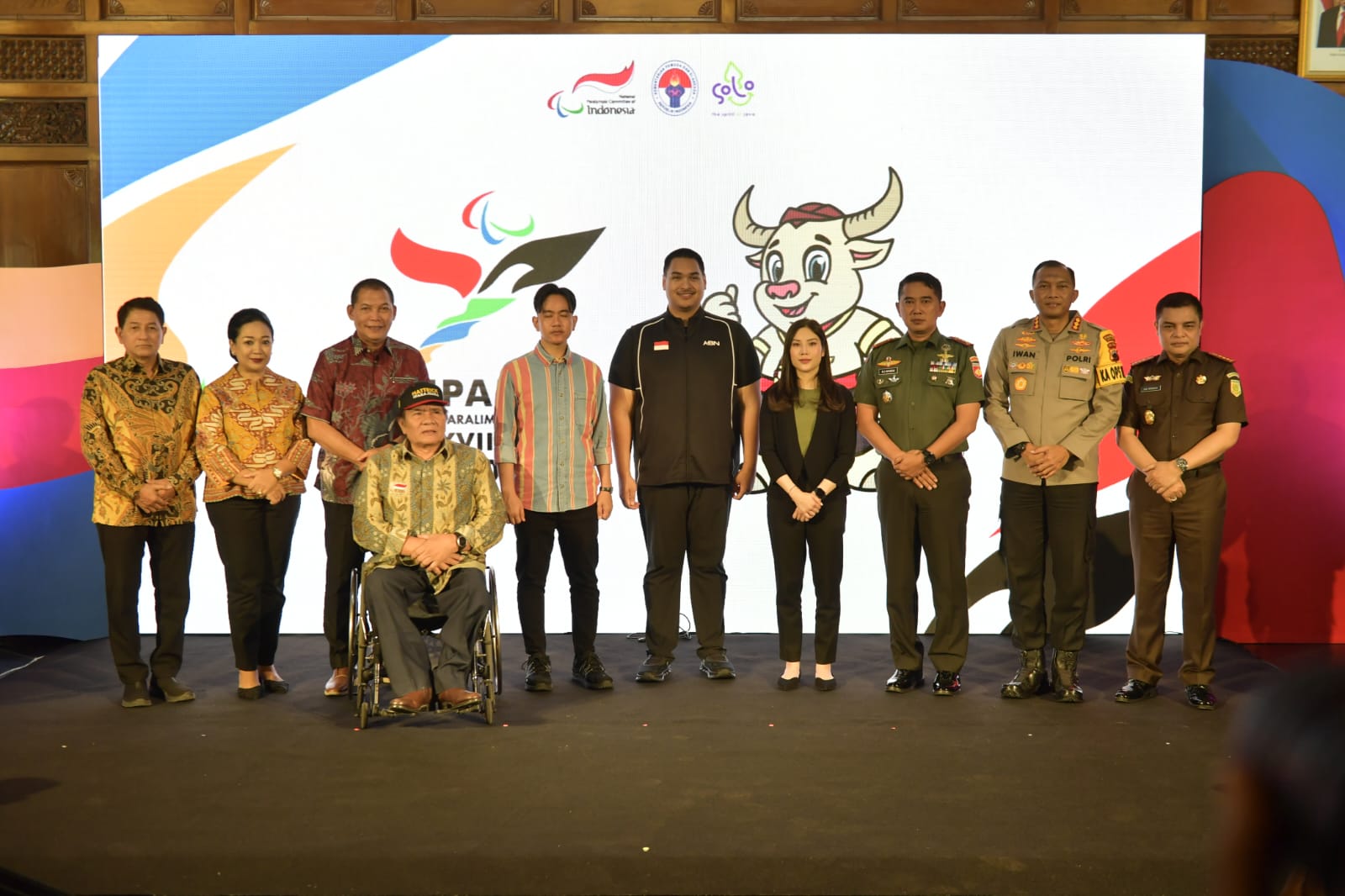 Menpora Dito Ariotedjo meluncurkan logo dan maskot Pekan Paralimpik Nasional (Peparnas) XVII Tahun 2024. (Foto/Kemenpora).