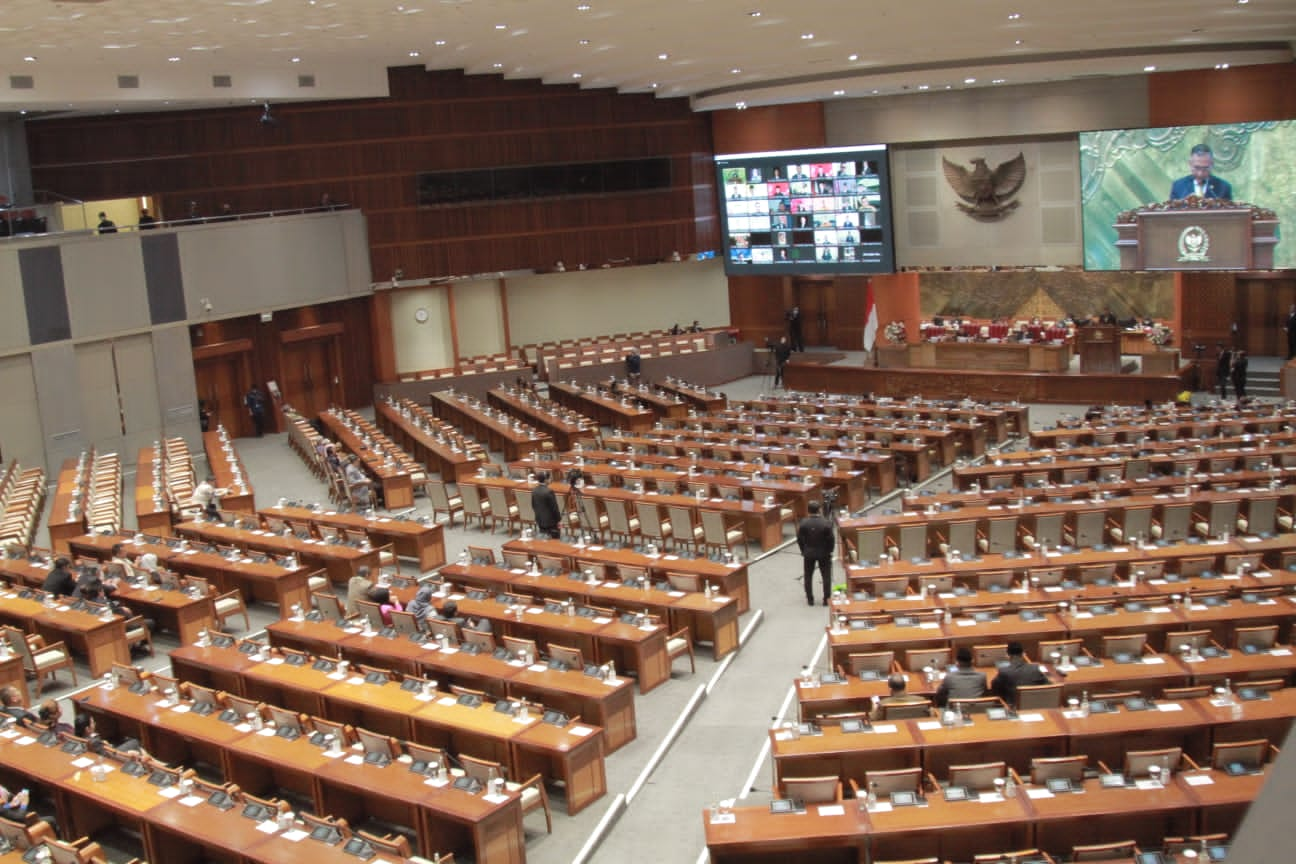 Ilustrasi suasana rapat sidang di DPR. (BeritaNasional/Elvis Sendouw)