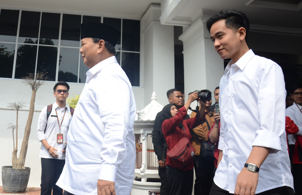 Capres-cawapres nomor urut 2 Prabowo Subianto-Gibran Rakabuming Raka. (BeritaNasional/Oke Atmaja).