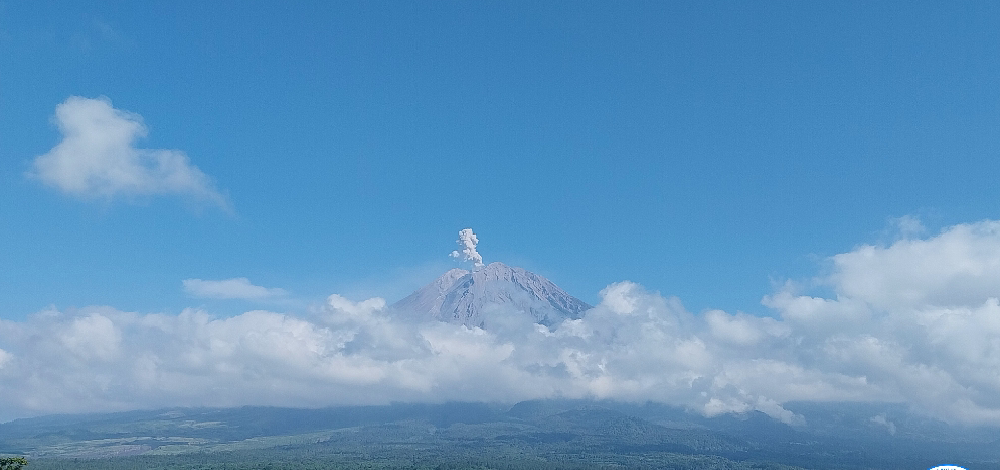 Gunung Semeru meletus. (Foto/Magma Indonesia)