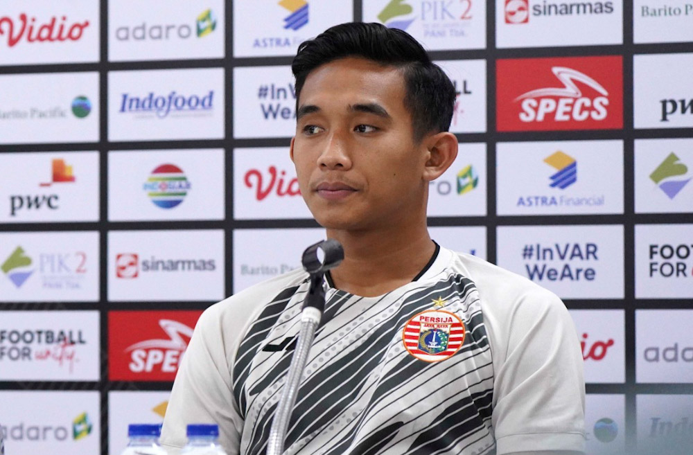 Pemain Persija Rizky Ridho. (Foto/Piala Presiden).