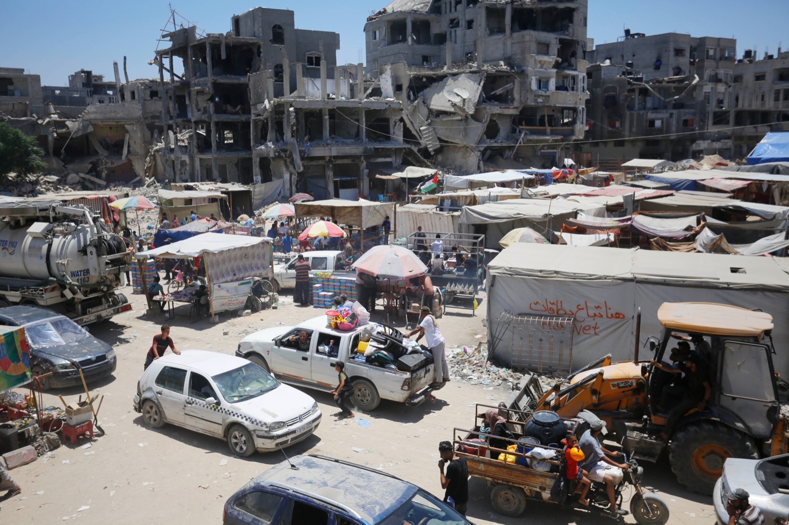 Situasi di Jalur Gaza. (Foto/twitter/unrwa).