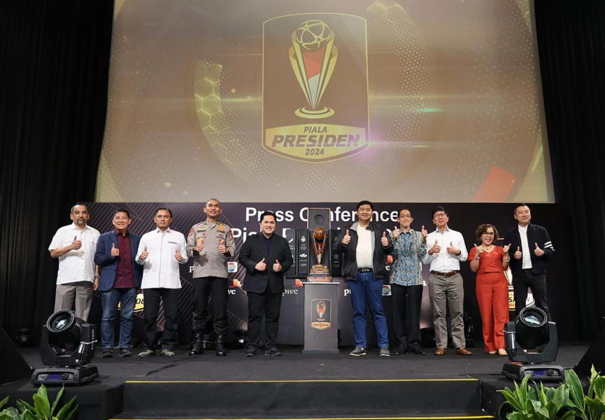 Konferensi pers Piala Presiden 2024. (Foto/PSSI).