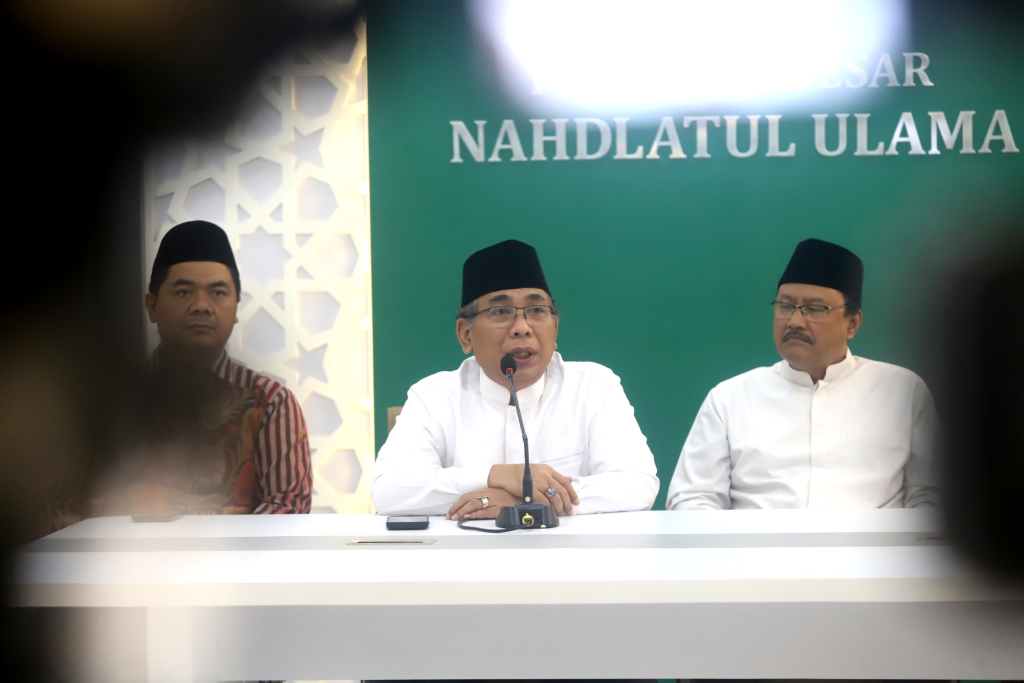 Ketua Umum PBNU Yahya Cholil Staquf. (BeritaNasional/Oke Atmaja).