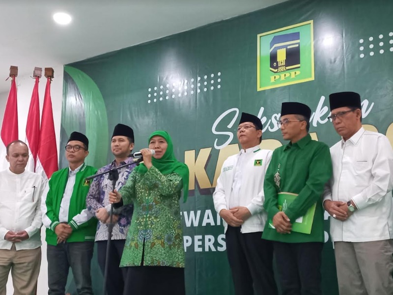 Khofifah siap adu gagasan di Pilkada Jatim (Beritanasional/Lydia)