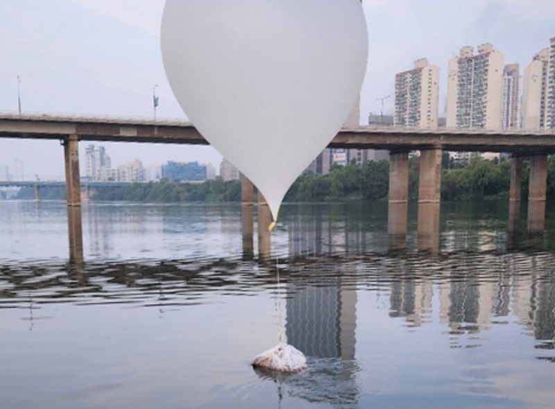 Korut kirim ratusan balon sampah ke Korsel (Foto/Yonhap)