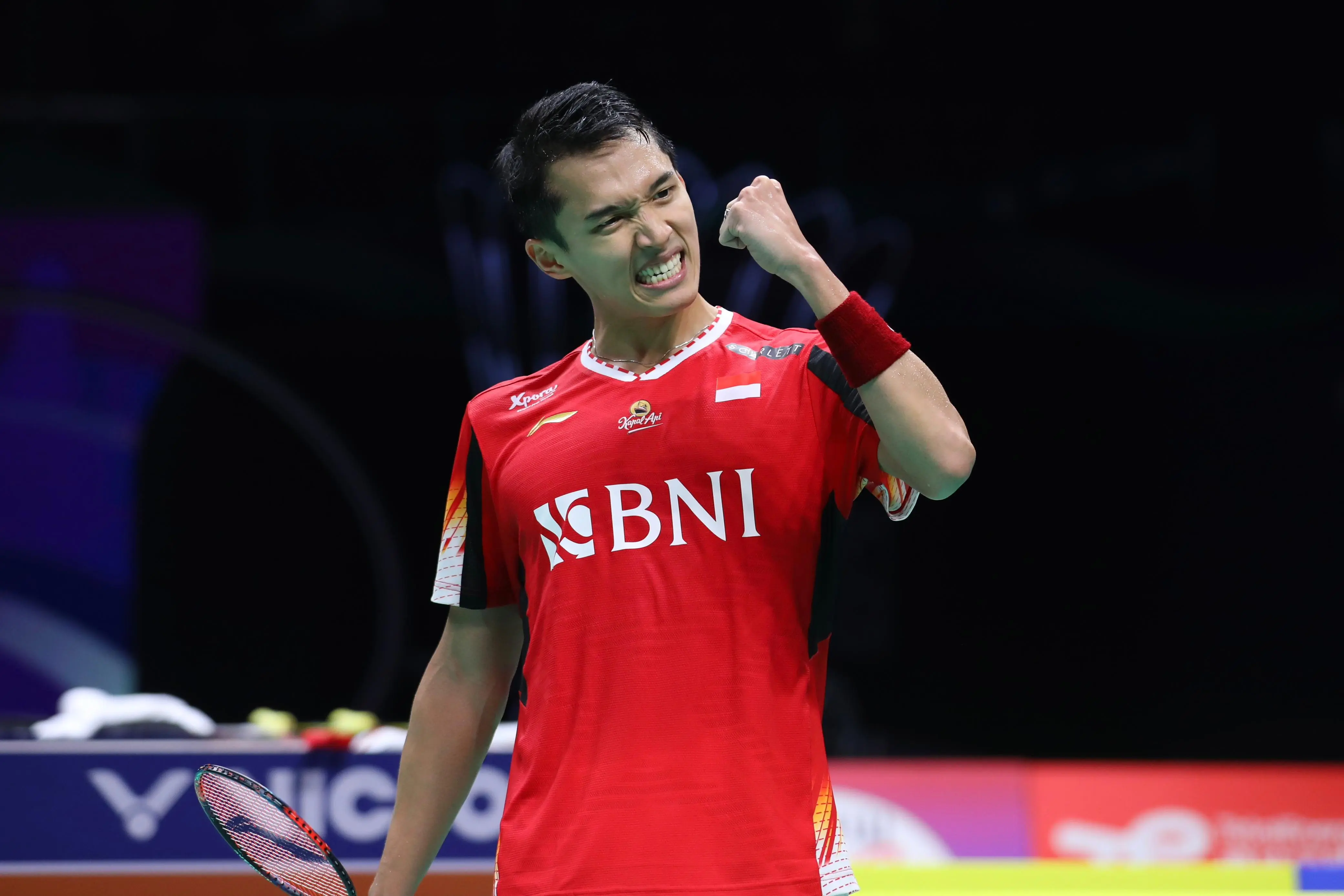 Tunggal putra Indonesia Jonatan Christie di ajang Olimpiade Paris 2024. (Foto/PBSI)