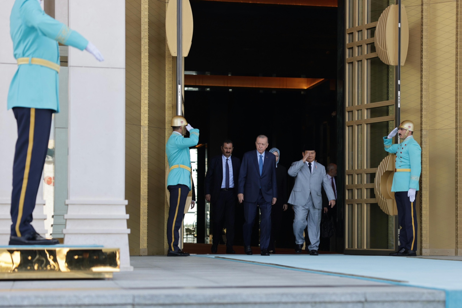 Prabowo Subianto bersama dengan Presiden Turki Recep Tayyip Erdoğan. (Foto/Tim Prabowo)