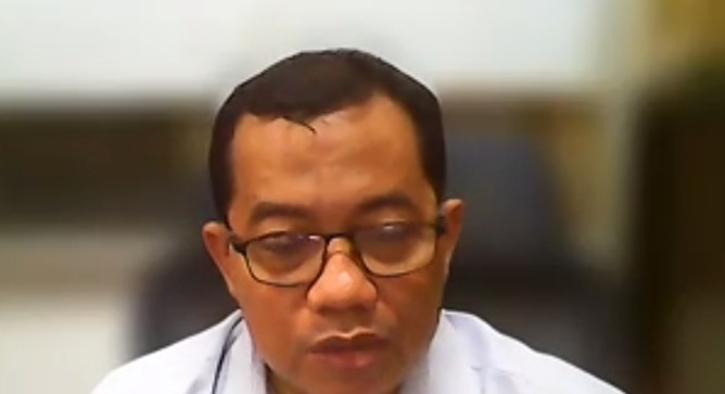 Pakar teknologi informasi dari Unair Soegianto Soelistiono dalam diskusi daring bertajuk PDN Ambyar!! Apa Solusinya? pada Selasa (9/7/2024). (Foto/Tangkapan Layar Zoom Meeting)