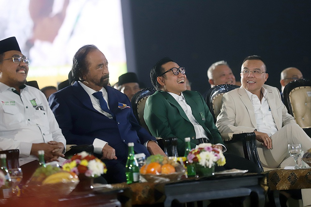 PKB menggelar Harlah ke-26 pada Selasa, 23 Juli 2024, dihadiri berbagai tokoh politik penting. (BeritaNasional/Elvis Sendouw)