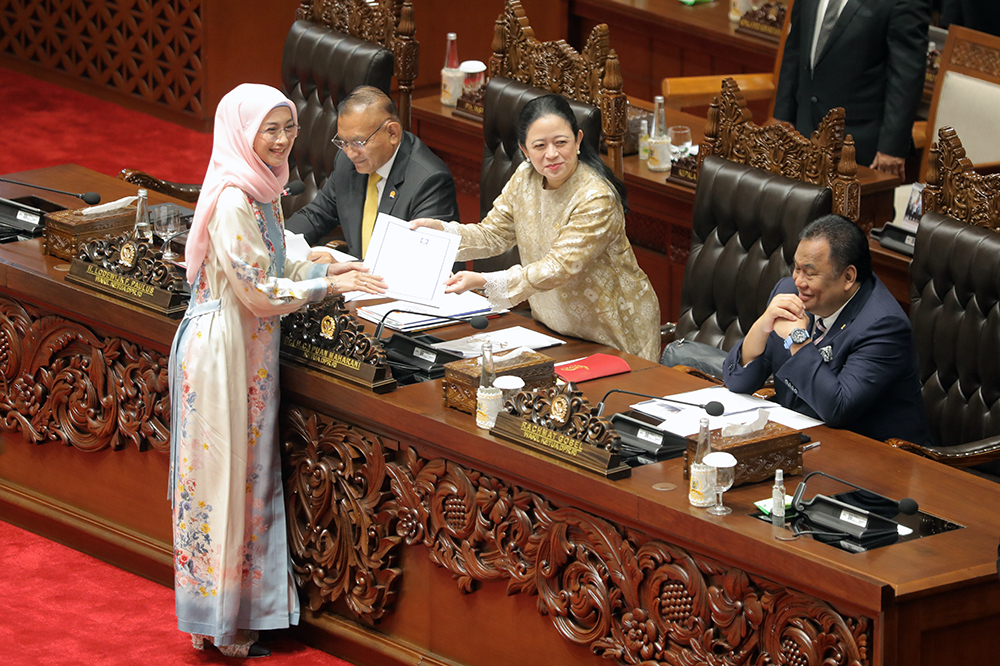 rapat paripurna ke-22 Masa Persidangan V Tahun Sidang 2023-2024