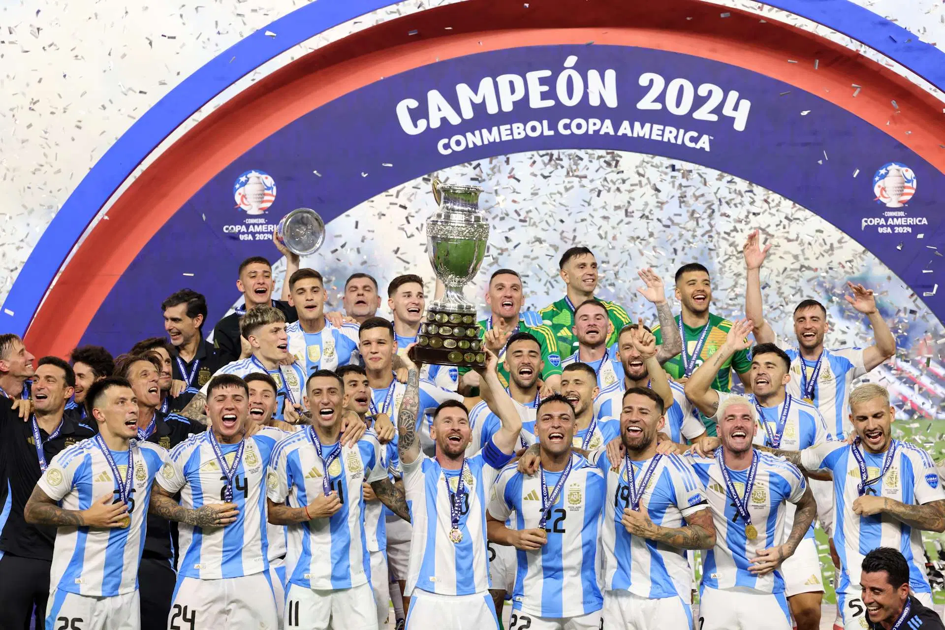 Timnas Argentina menjuarai Copa America 2024. (Foto/Copaamerica).