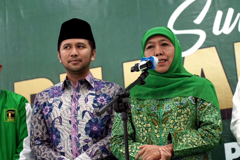 PPP resmi usung Khofifah Indar Parawansa dan Emil Elestianto Dardak. (BeritaNasional/HO/Elvis Sendouw)