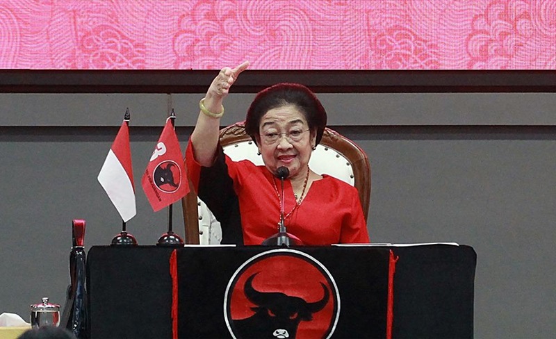 Megawati dalam sebuah momen (Beritanasional/Elvis)