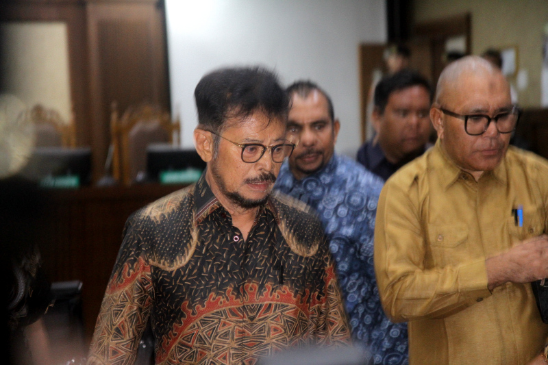 Sidang putusan SYL di Pengadilan Negeri Tindak Pidana Korupsi, Jakarta Pusat. (Foto/Oke Atmaja)