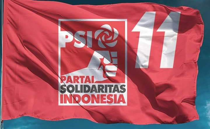 Bendera Partai Solidaritas Indonesia (PSI). (Foto/dok PSI).