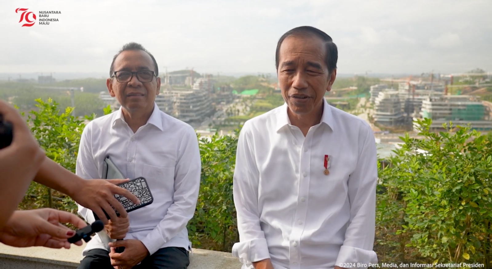 Presiden Jokowi saat memberikan keterangan pers di Istana Kepresidenan IKN. (Foto/Tangkapan layar YouTube Sekretariat Presiden).