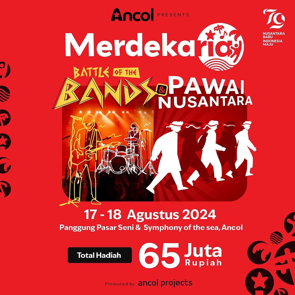 Merdearia diadakan di Ancol pada 17-18 Agustus 2024. (Foto/inst @disparekrafdki)