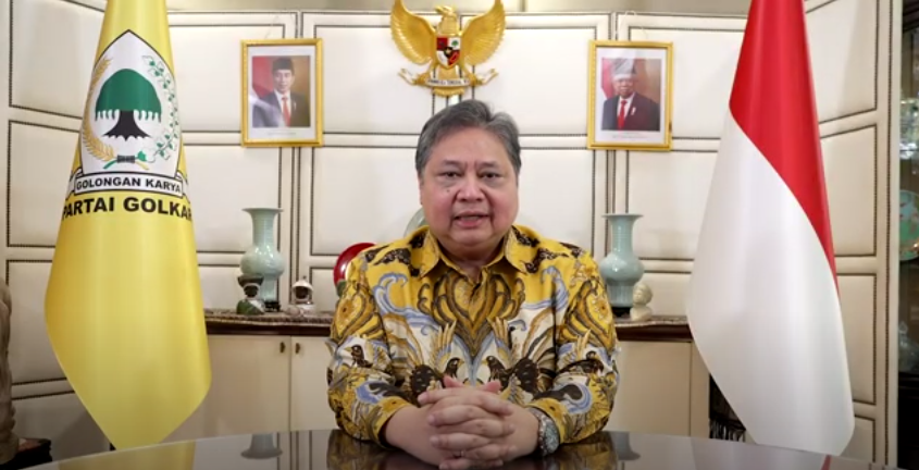 Airlangga Hartarto Mundur sebagai Ketua Umum Golkar. (BeritaNasional/Tangkapan layar)