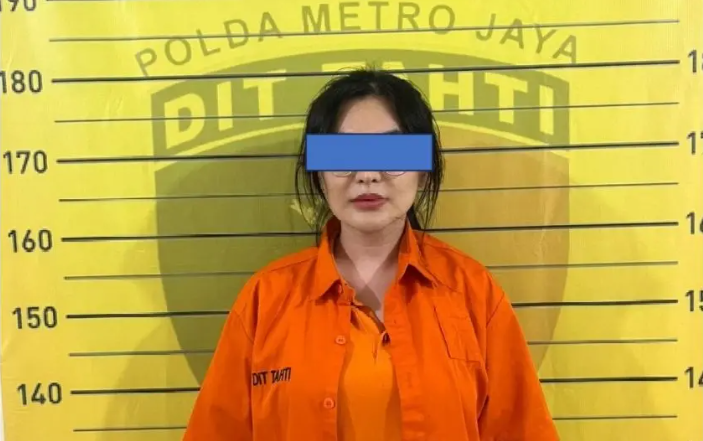 Angela Charle alias Angela Lee. (BeritaNasional/Doc. Polda Metro Jaya)