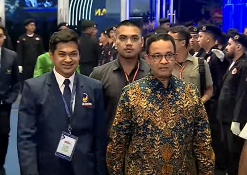 Anies Baswedan hadiri Kongres III NasDem (Foto/Youtube NasDem TV)