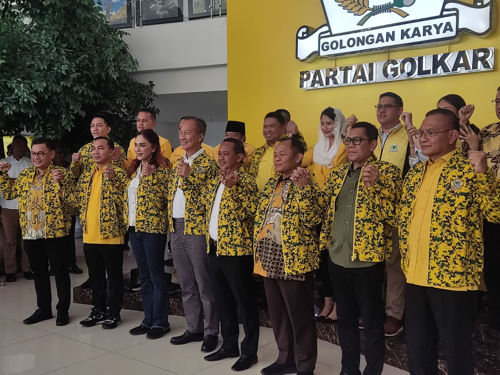 Pengurus Partai Golkar yang baru diumumkan. (BeritaNasional/Ahda)