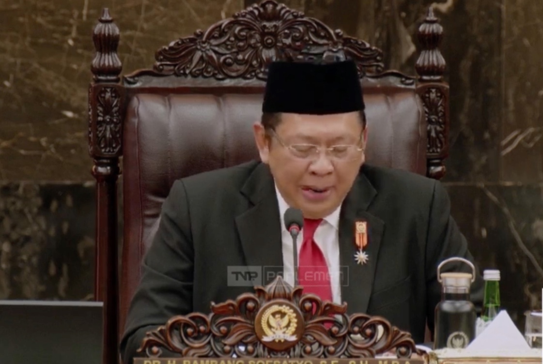 Ketua MPR RI Bambang Soesatyo. (Foto/Tangkapan layar YouTube TV Parlemen).