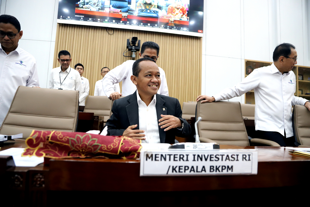 Menteri Investasi/Kepala Badan Koordinasi Penanaman Modal (BKPM) Bahlil Lahadalia. (BeritaNasional/Elvis).