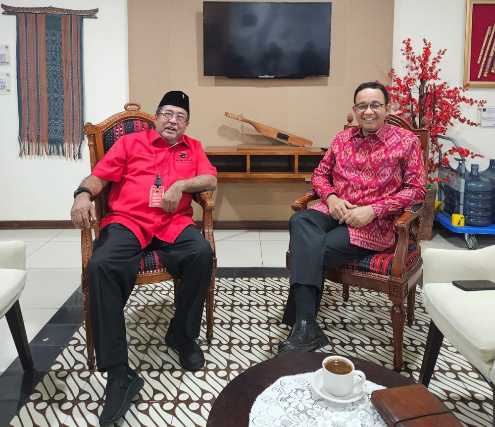 Rano Karno bersama Anies Baswedan. (Foto/istimewa)